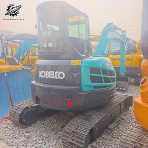 Mini-excavatrice Kobelco SK55 d'occasion, 5,5 tonnes, godet de 0,2 m³, marque japonaise d'origine, petite excavatrice sur chenilles pour travaux de construction, certifiée CE - Product Image 6