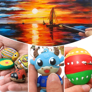 Pintura Acrílica Artecho 500ml Color Rojo Escarlata para Pintar sobre Vidrio, Lienzo y Papel - Product Image 3