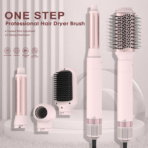 Ensemble d'outils de coiffage professionnels 5 en 1 à la mode, sèche-cheveux, brosse coiffante, vente chaude, brosse sèche-cheveux multi-usages en une seule étape - Product Image 2