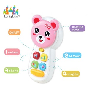 Teléfono Educativo para Bebés Konig Kids, con Diseño de Osito, con Luces y Música - Product Image 2