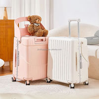 Ensemble de bagages de voyage de luxe pour bébé, valise bébé, chariot de maternité, poussette pour enfant à cadre en aluminium, valise rigide pour enfant