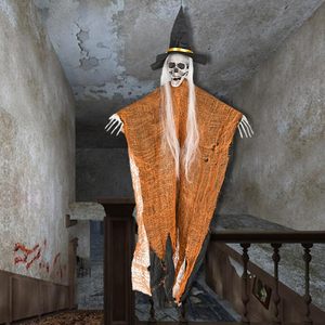 DAMAI Halloween Hanging Ghost Decorations Halloween Skeleton Flying Ghost for Haunted House Halloween Outdoor Indoor Decoration - Product Image 5