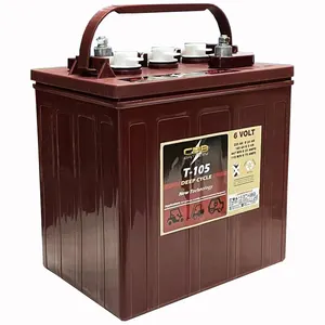 Trojaner T105 Batterie 6V 225ah Deep Cycle Flooded Type Wird für Golf wagen und Reiniger verwendet