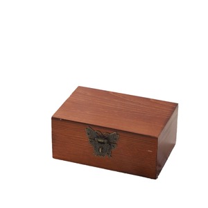 Caja de Madera Cuadrada con Tapa Abatible, Madera de Pino Maciza, Hecha a Mano, para Regalos, Manualidades, Almacenamiento y Embalaje - Product Image 5