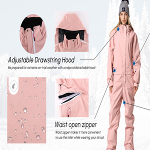 Combinaisons de ski personnalisées OEM, combinaisons isolées imperméables, combinaisons de neige d'<span class=keywords><strong>hiver</strong></span>, combinaison de ski de snowboard d'extérieur, combinaison une pièce - Product Image 5