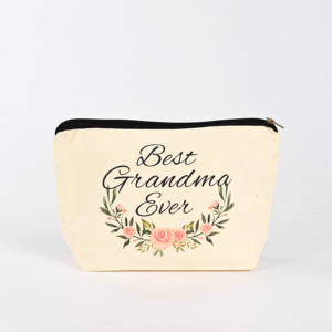 Eco-Friendly Recyclable Reusable Cotton Canvas Cosmetic Custom Printed Logo Mother's Day <b>Gift</b> <b>Bags</b> - Product Image 2