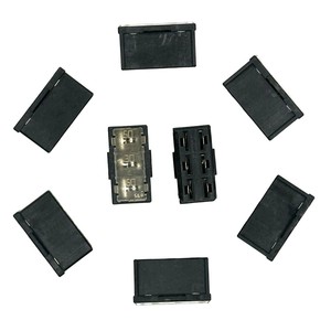 Portafusibles de tres filas para sistemas eléctricos automotrices 50A 30A 50A con cubierta protectora - Product Image 1