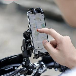 Soporte de Aluminio para Teléfono Móvil de Motocicleta a Prueba de Golpes con 8 Ganchos y Carga USB - Product Image 2