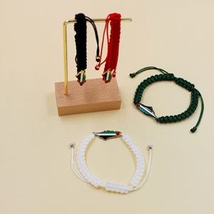 Wholesale New Arrival Handmade Palestine <b>Ribbon</b> Hijab Wristbands Palestine Webbing Braided Arabic Scarf Wristbands Gift - Product Image 2