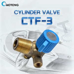 Vanne de cylindre GNC CTF-3 20MPa en laiton avec capuchon bleu, vanne de réservoir NGV <span class=keywords><strong>pour</strong></span> kit de conversion GNC automobile - Product Image 4