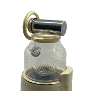 <span class=keywords><strong>Tè</strong></span> elettrico silenzioso 800W bollitore in vetro da 1000ml con Timer 24 ore e funzione di riscaldamento per <span class=keywords><strong>tè</strong></span> a base di erbe e fiori - Product Image 6