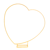 Personnalisé 2m Métal Jardin En Forme De Coeur De Mariage & Fête D'anniversaire Décoration Arche Fond Mur Ballon Base De Support