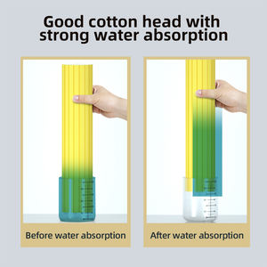 KOOCCA ローラースポンジモップ、吸水性リフィル3個付き、セルフスクイーズスポンジモップ、PVAスポンジモップ、超吸収性フロアクリーニングクリーナー - Product Image 5