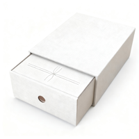 Boîte à tiroir rigide recyclable personnalisée avec revêtement UV, laminage mat, logo personnalisé en relief, papier enduit pour cadre photo, à emporter