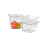 NSF-zertifizierte Transportbehälter für Frisches Gemüse, Obst und Salat aus Polycarbonat mit Deckel für Restaurant, Küche, Party und Hotel