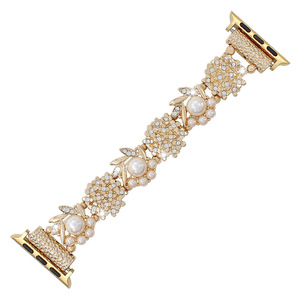 Correa de Lujo con Eslabones Retorcidos de Cristal para <span class=keywords><strong>Apple</strong></span> <span class=keywords><strong>Watch</strong></span> S9 y Ultra - Elegante Correa de Pulsera con Diamantes - Product Image 1