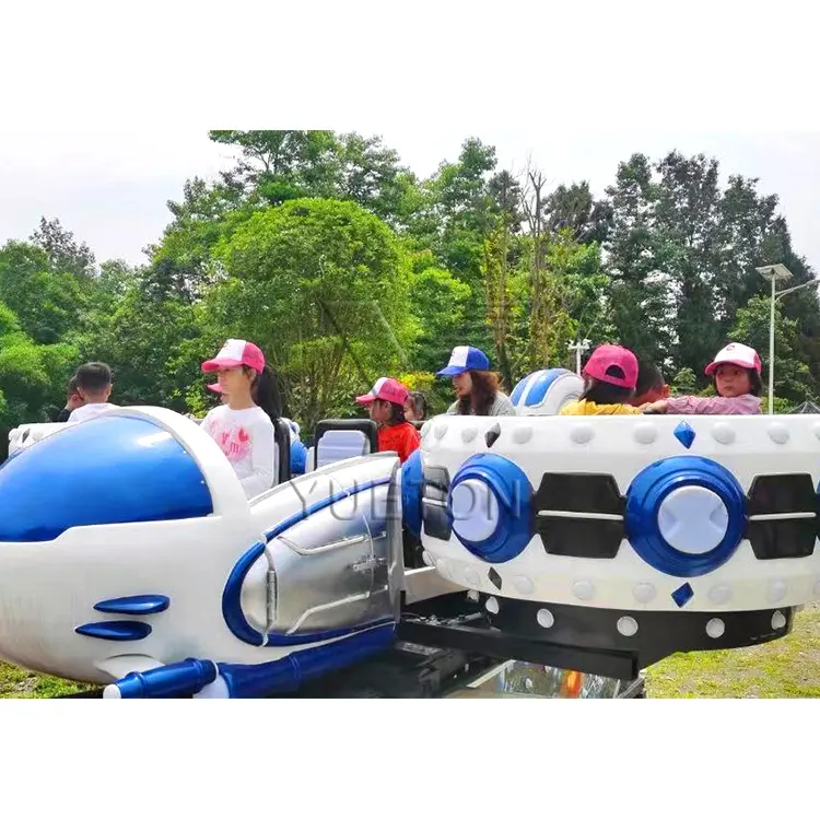 360 Degree Attraction Park Equipment Kids And Adult Amusement Park Rides Electric Crazy UFO Mini Flying Car For Sale