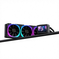 Refroidisseur d'eau liquide pour CPU Lovingcool 360 mm, nouvelle version améliorée, dissipateur thermique blanc, affichage de la température, LOGO, boîtier d'ordinateur de jeu, roulement à billes liquide