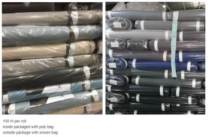 Tissu de <span class=keywords><strong>costume</strong></span> TR en coton de haute qualité <span class=keywords><strong>Style</strong></span> sergé teint uni avec lisière anglaise personnalisée antistatique pour vêtements pour hommes - Product Image 5