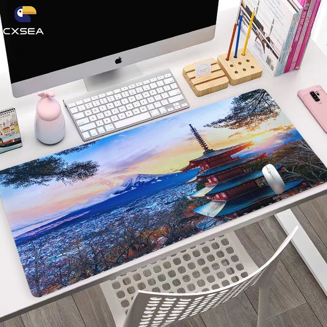 Custom Large Polyester Fabric Rubber Base Desk Organizer Gaming Mouse Pad Portable Modern Personalized Business Promotional Gift