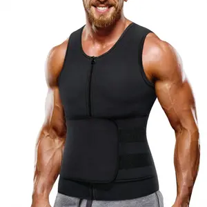 氯丁橡胶塑身桑拿套装背心减肥腰带拉链腰部健身背心
