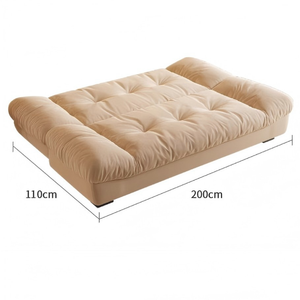 <span class=keywords><strong>Canapé</strong></span>-lit <span class=keywords><strong>convertible</strong></span> en tissu pour 2 personnes, cadre en bois, fonction inclinable, pour chambre à coucher, école, salle à manger, hôtel, centre commercial - Product Image 4