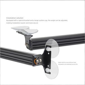 Barra de Luces de Advertencia de Tráfico, 144 LED Ámbar Blanco, Luces Estroboscópicas de Emergencia Intermitentes para el Parabrisas Interior - Product Image 4