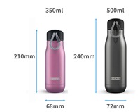 Bouteilles d'eau isolées réutilisables en acier inoxydable 400ML 500ML Bouteille d'eau de sport sous vide avec logo personnalisé pour la rentrée des classes