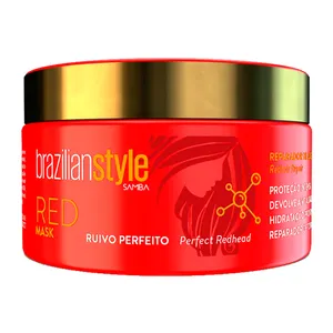 Sempurnakan dan Intensif Warna Rambut Merah Anda dengan Masker Merah Gaya Brasil-Melindungi dari Kerusakan Akibat UV