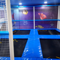 Douerfei DEFTP-002 - Prix d'usine - Trampoline intérieur miniature en plastique de haute qualité pour enfants - Utilisation commerciale - Capacité maximale de 500 kg