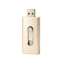 Chiavetta USB 2.0 OTG con Design Scorrevole, Cassa in Lega di Alluminio, Criptata 2-in-1, 32GB, Nuova per Telefono e Computer