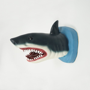 Décoration murale en mousse de latex en forme de requin, décoration animale réaliste, décoration d'intérieur, design moderne - Product Image 1