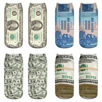 Chaussettes personnalisées en 3D, livraison gratuite en chine, Dollar, haute qualité, professionnelles