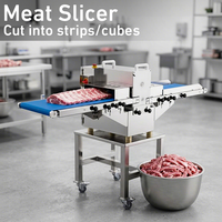 Machine à découper la viande en morceaux avec os, directement de l'usine, 4-100 mm, personnalisable, 110V 380V, acier inoxydable de qualité alimentaire