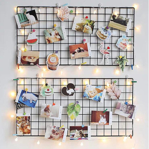 Home Furniture Decor <strong>Grid</strong> Photo <strong>Wall</strong> Decorative <strong>Wall</strong> Hanging Black Wire <strong>Wall</strong> <strong>Grid</strong> for Bedroom - Product Image 5