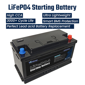 Stokta Mevcut 12V 1100CCA 90Ah Akıllı Lityum Pil SOC Ekranlı Acil Durum Araç Çalıştırma Aküsü - Product Image 1