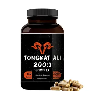 OEM Private Label personalizzato Tongkat Ali Gummies supporto per la pelle integratori per l'allenamento aumentano per gli uomini nutrizione sportiva