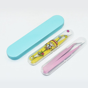 Pinzas de colores macaron al por mayor, pinzas de acero inoxidable para extensiones de pestañas, clips para diario, cortaúñas puntiagudos para decoración de uñas - Product Image 2