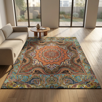 Washable Handmade Persian Pure Silk Modern Anti-Slip Designer Artistic Luxury Carpet Home Decor Product Export Wholesale Rug