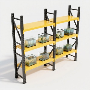 Pabrik 6-lapisan bolless rak dapat disesuaikan 300kg korosi dilindungi garasi gudang tugas berat rak & rak industri - Product Image 6