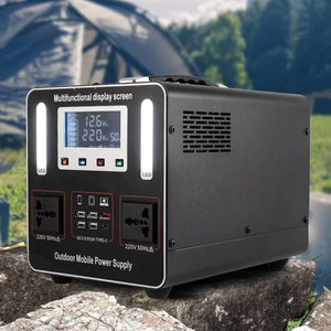 ราคาขายส่ง 1000W 1100WH สถานีไฟฟ้าพกพา เครื่องกำเนิดพลังงานแสงอาทิตย์ สำหรับตั้งแคมป์กลางแจ้ง แบตเตอรี่ลิเธียมสำรองฉุกเฉิน - Product Image 1