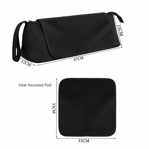 Heat Resistant Hair Tools Travel Bag <b>Large</b> Capacity Heat Resistant <b>Mat</b> Portable Organizer for Magnetic Hair Curling Storage - Product Image 2