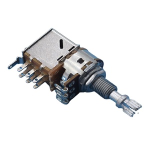 Potentiomètre rotatif de 16 mm avec <span class=keywords><strong>bouton</strong></span> poussoir, résistance de 100-2M, 125V, rotation à 360°, matériau en carbone - Product Image 5
