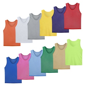Maillots d'entraînement de football personnalisés de haute qualité 105 g/m² – Chasubles de football - Product Image 1