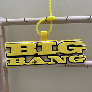Etiqueta de equipaje de fieltro <span class=keywords><strong>BIGBANG</strong></span>, colgante de fieltro hecho a mano con el nombre de G-Dragon Taeyang Daesung, adorno para bolso de concierto, regalo de colección para fans del Kpop - Product Image 4