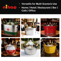 NIHAO Prix d'usine Grand seau à glace de 66 L, refroidisseur à vin et à boissons, seaux à glace pour fêtes, maison et jardin