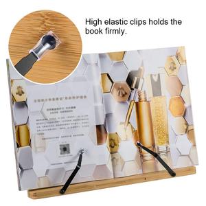 Ricettario di bambù e <span class=keywords><strong>porta</strong></span> lettura regolabile in altezza 4 <span class=keywords><strong>per</strong></span> libri di testo ricette libri di musica tablet Rack di stoccaggio - Product Image 3