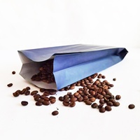 Mattierter Hintergrund mit Logo, kundenspezifische Aluminiumfolien-Verbundverpackung für Beutel mit Seitenfalten und Heißsiegelung für Vat Roast Kaffee
