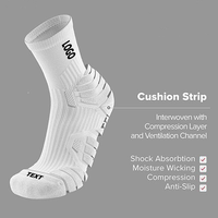 Logo personnalisé Chaussettes de sport athlétique Chaussettes sans quantité minimale de commande avec votre propre conception Ch