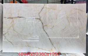Brazil <span class=keywords><strong>cristallo</strong></span> Vàng quartzit <span class=keywords><strong>cristallo</strong></span> magnificus <span class=keywords><strong>quartzite</strong></span> slab cho nhà bếp Backlit Countertop - Product Image 3